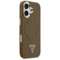 Etui Guess Triangle Logo MagSafe na iPhone 17 - brązowe