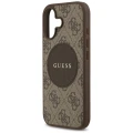 Etui Guess 4G Circle Classic Logo MagSafe na iPhone 17 - brązowe