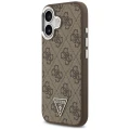 Etui Guess 4G Triangle Logo MagSafe na iPhone 17 - brązowe