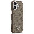 Etui Guess 4G Triangle Logo MagSafe na iPhone 17 - brązowe