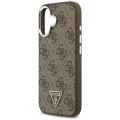 Etui Guess 4G Triangle Logo MagSafe na iPhone 17 - brązowe