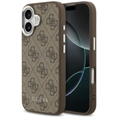 Etui Guess 4G Classic Logo MagSafe na iPhone 17 - brązowe