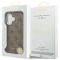 Etui Guess 4G Classic Logo MagSafe na iPhone 17 - brązowe