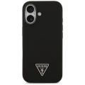 Etui Guess Silicone Triangle Logo MagSafe do iPhone 17 - czarne