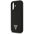 Etui Guess Silicone Triangle Logo MagSafe do iPhone 17 - czarne