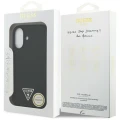 Etui Guess Silicone Triangle Logo MagSafe do iPhone 17 - czarne