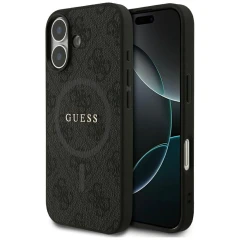 Etui Guess 4G Ring Classic Logo MagSafe  do iPhone 17 - czarne