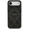 Etui Guess 4G Ring Classic Logo MagSafe do iPhone 17 Air - czarne