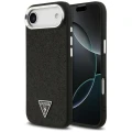 Etui Guess Glitter Triangle Logo MagSafe do iPhone 17 Air - czarne