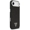 Etui Guess Glitter Triangle Logo MagSafe do iPhone 17 Air - czarne