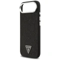 Etui Guess Glitter Triangle Logo MagSafe do iPhone 17 Air - czarne