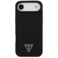 Etui Guess Silicone Triangle Logo MagSafe do iPhone 17 Air - czarne