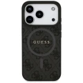 Etui Guess 4G Ring Classic Logo MagSafe  do iPhone 17 Pro - czarne