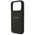 Etui Guess Grained Ring MagSafe do iPhone 17 Pro - czarne