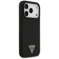Etui Guess Silicone Triangle Logo MagSafe do iPhone 17 Pro - czarne