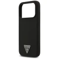 Etui Guess Silicone Triangle Logo MagSafe do iPhone 17 Pro - czarne