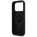 Etui Guess Silicone Triangle Logo MagSafe do iPhone 17 Pro - czarne