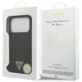 Etui Guess Silicone Triangle Logo MagSafe do iPhone 17 Pro - czarne