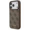 Etui Guess 4G Classic na iPhone 17 Pro - brązowe
