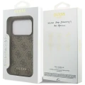 Etui Guess 4G Classic na iPhone 17 Pro - brązowe
