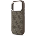Etui Guess 4G Classic Logo MagSafe na iPhone 17 Pro - brązowe