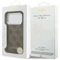 Etui Guess 4G Classic Logo MagSafe na iPhone 17 Pro - brązowe