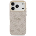 Etui Guess 4G PU Classic Logo MagSafe na iPhone 17 Pro - różowe