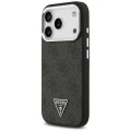 Etui Guess 4G Triangle Logo MagSafe na iPhone 17 Pro - czarne