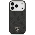 Etui Guess 4G Triangle Logo MagSafe na iPhone 17 Pro - czarne
