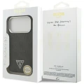 Etui Guess 4G Triangle Logo MagSafe na iPhone 17 Pro - czarne