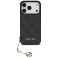 Etui Guess 4G Charms Collection MagSafe na iPhone 17 Pro - czarne