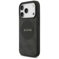 Etui Guess 4G Circle Classic Logo MagSafe na iPhone 17 Pro - czarne