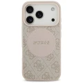 Etui Guess 4G Circle Classic Logo MagSafe na iPhone 17 Pro - różowe