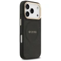 Etui Guess Peony Hot Stamp MagSafe na iPhone 17 Pro - czarne