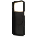 Etui Guess Peony Hot Stamp MagSafe na iPhone 17 Pro - czarne