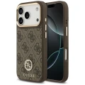Etui Guess 4G Strass Logo MagSafe na iPhone 17 Pro - brązowe