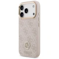 Etui Guess 4G Strass Logo MagSafe na iPhone 17 Pro - różowe