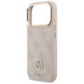 Etui Guess 4G Strass Logo MagSafe na iPhone 17 Pro - różowe