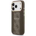 Etui Guess 4G Stripe MagSafe na iPhone 17 Pro - brązowe