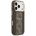 Etui Guess 4G Stripe MagSafe na iPhone 17 Pro - brązowe
