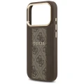 Etui Guess 4G Stripe MagSafe na iPhone 17 Pro - brązowe