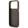Etui Guess 4G Stripe MagSafe na iPhone 17 Pro - brązowe