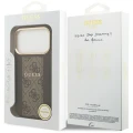 Etui Guess 4G Stripe MagSafe na iPhone 17 Pro - brązowe