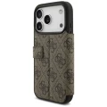 Etui Guess Book 4G Metal Logo na iPhone 17 Pro - brązowe