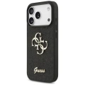 Etui Guess Fixed Glitter Big 4G na iPhone 17 Pro - czarne