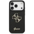 Etui Guess Fixed Glitter Big 4G na iPhone 17 Pro - czarne