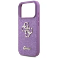 Etui Guess Fixed Glitter Big 4G na iPhone 17 Pro - fioletowe
