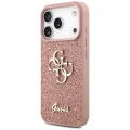 Etui Guess Fixed Glitter Big 4G na iPhone 17 Pro - różowe