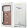 Etui Guess Fixed Glitter Big 4G na iPhone 17 Pro - różowe