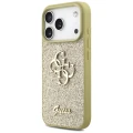 Etui Guess Fixed Glitter Big 4G na iPhone 17 Pro - złote